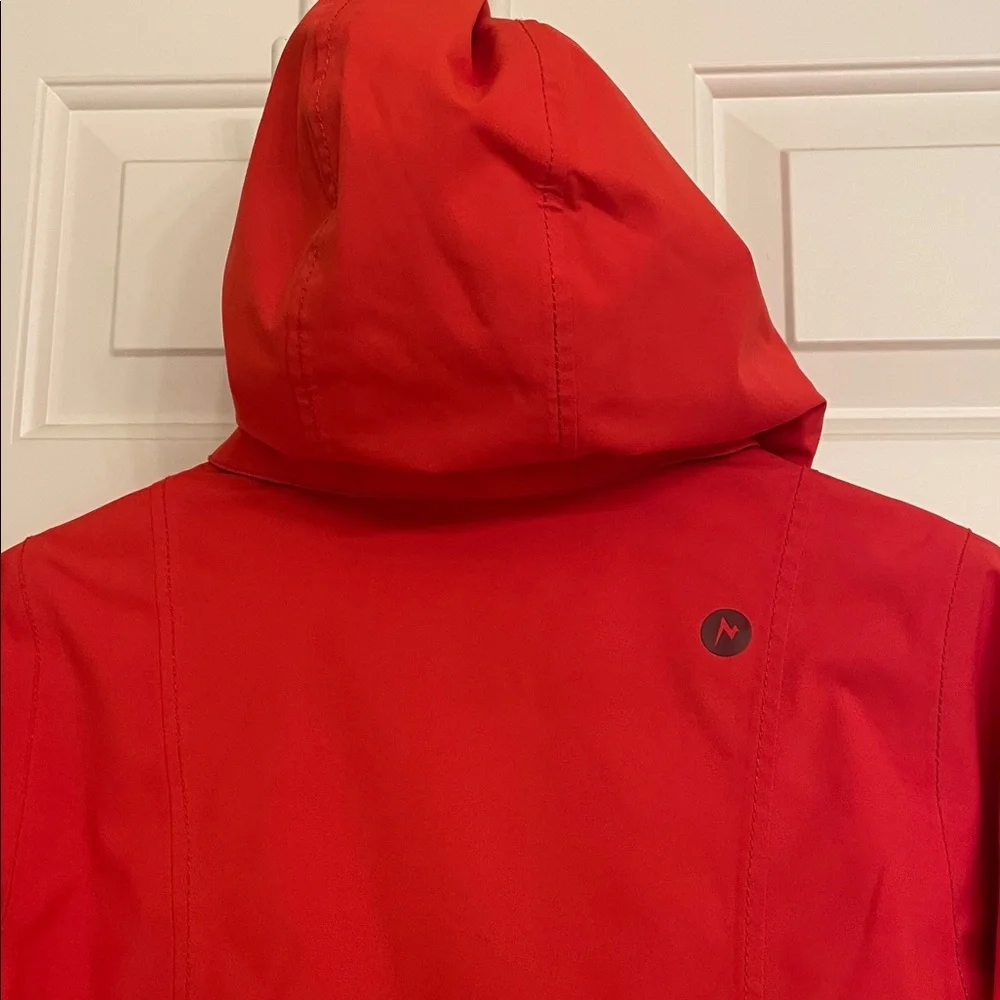 Marmot red ski winter jacket size Large